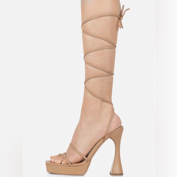 Jeffrey Campbell Isla-Bon Primadonna tie-up sandal size 7.5 - Picture 1 of 11